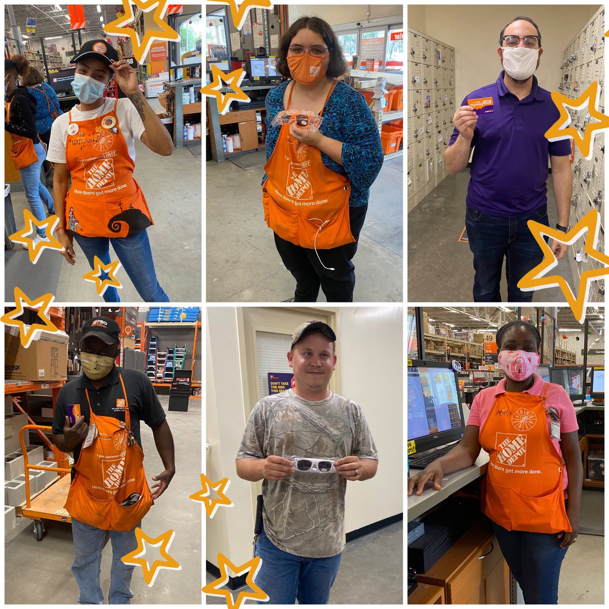 robinkaitlyn's tweet photo. CAM raffle winners!! They raked in some subway gift cards and HD swag. Marie even won a custom apron!!! Congrats everyone!!! 🎉🎉🎉 https://t.co/s8C2qeA291