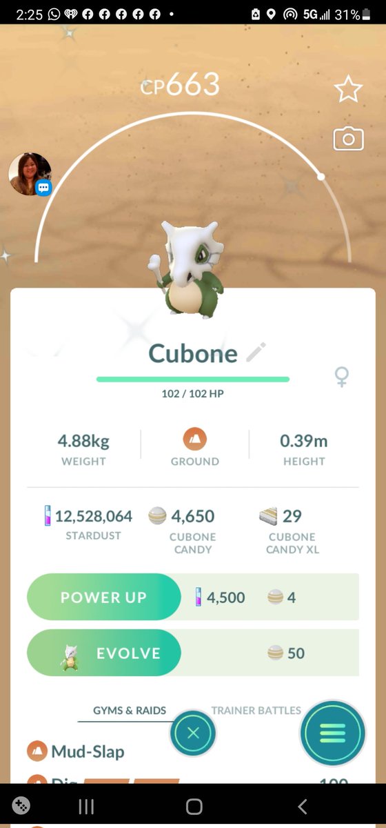 disp0sal's tweet photo. #PokemonGO #ShinyCheck #shinycubone #gotchacatch driving to work this morning and gotcha a shuny Cubone! https://t.co/gh24DCqVD1