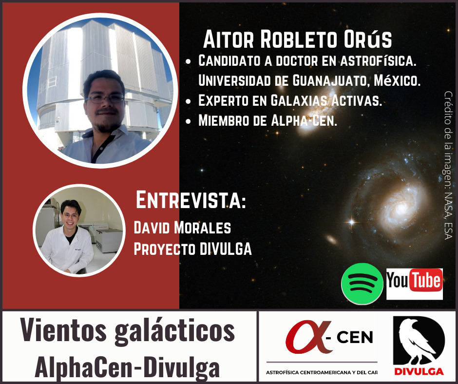 Nuevo episodio de #divulgapodcast, con una nueva coloboracion con <a href="/AstroCAmerica/">Astro Centroamérica y del Caribe</a>. 
En esta colaboracion se publicara el Podcast y un blog por parte de AlphaCen sobre el trabajo del invitado. 
Invitado: <a href="/AitorRobleto/">Aitor Robleto Orús</a> 
Blog: astro.alphacen.org/.../vientos-ga…
Les dejo los link del podcast 👇