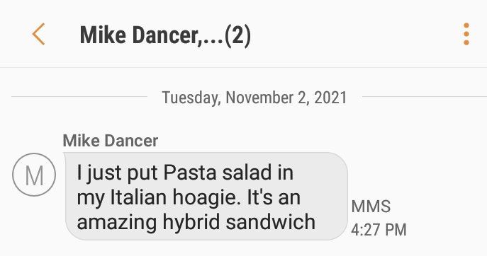 RDFIII's tweet photo. How dare you besmirch a perfectly fine italian hoagie @BigMike2step?? They both probably had black olives too smh. https://t.co/52BqFCfTLR https://t.co/3sIfI5lpIp