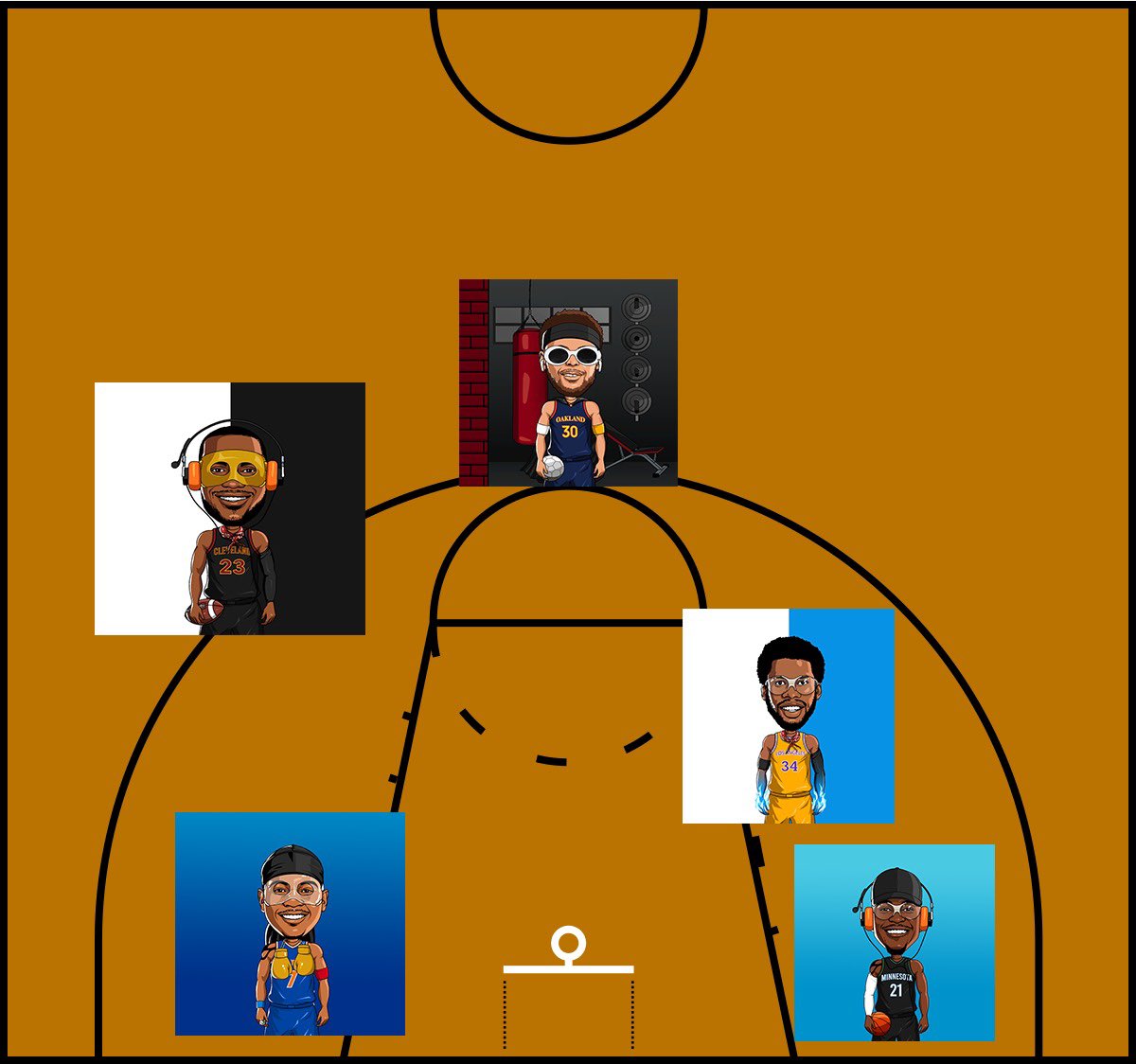 BallerHeadzNFT's tweet photo. The semifinals are here‼️
This is how the voting works.

The team that has more retweets takes the W 🏀

🚨1 random RT/QRT will win 450$/0.1ETH 🚨

RT - 1 point
QRT - 2 points
Best of 3 games.

Pair 1 - Game 1 
Team owner - Alex

#NFTs #NFTCommunity #ETH #NYCNFT #basketball #nft https://t.co/k5ErVjOzuk