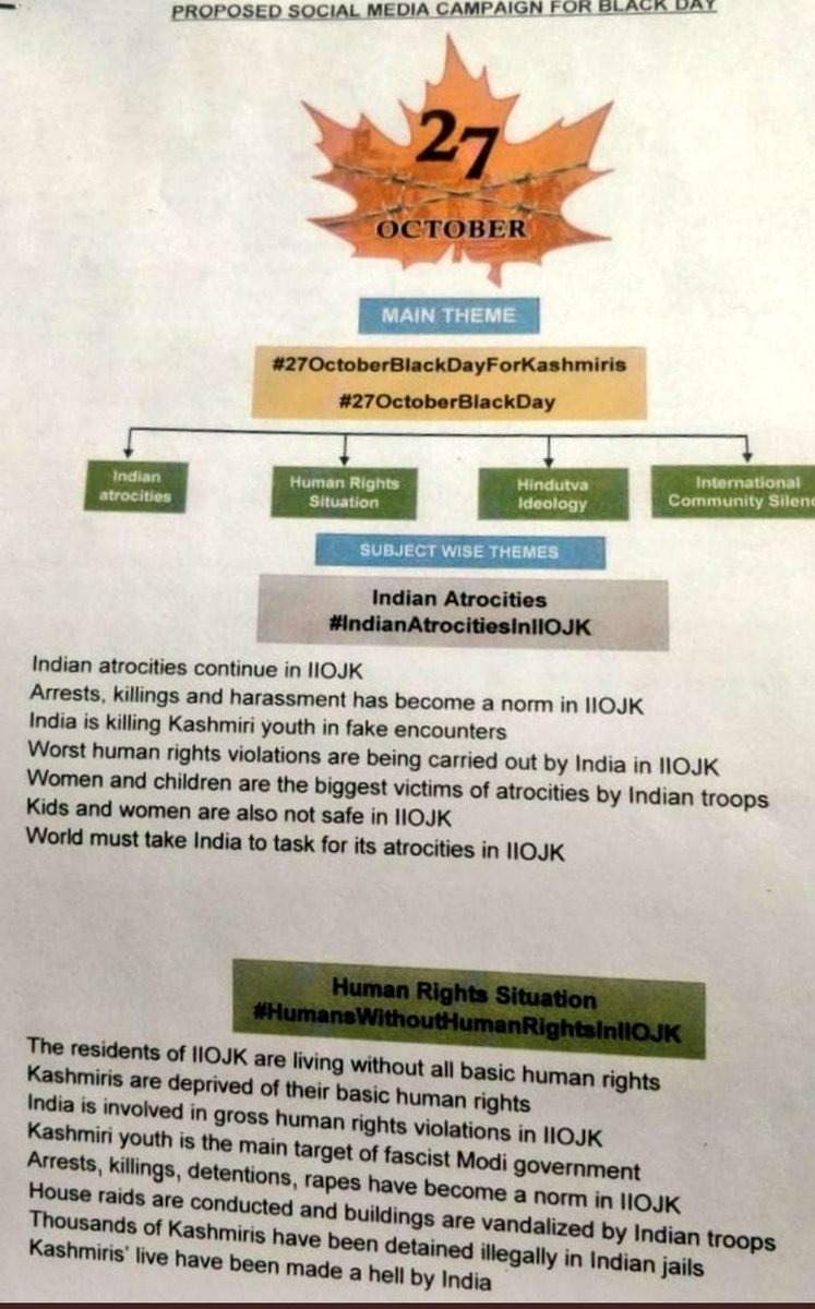 Nation077777's tweet photo. #PakistanExposed

#Pakistan's fake propaganda toolkit against #India exposed.

New Pak's 'toolkit’ clearly reveals how Islamabad is pushing its nefarious agenda on #Kashmir at the international level.
 #27OctoberBlackDayForKashmiris #27OctoberBlackDay #IndianAtrocitiesinllOJK https://t.co/sAU8Uk985m