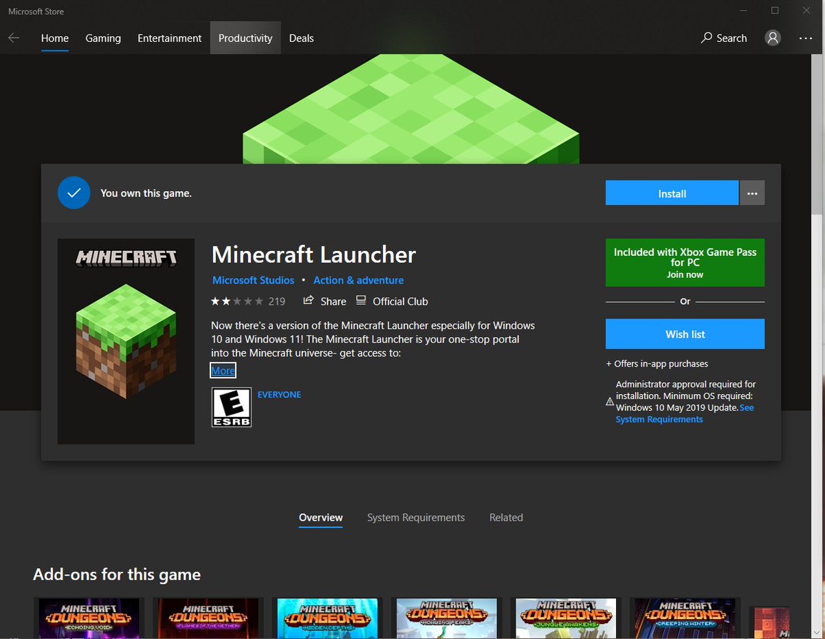 OzricVander's tweet photo. @linusgsebastian So playing ANYTHING Minecraft-related is soon going to need to be on Windows unless the Microsoft Store comes to Linux.... https://t.co/aCbaveCOTo