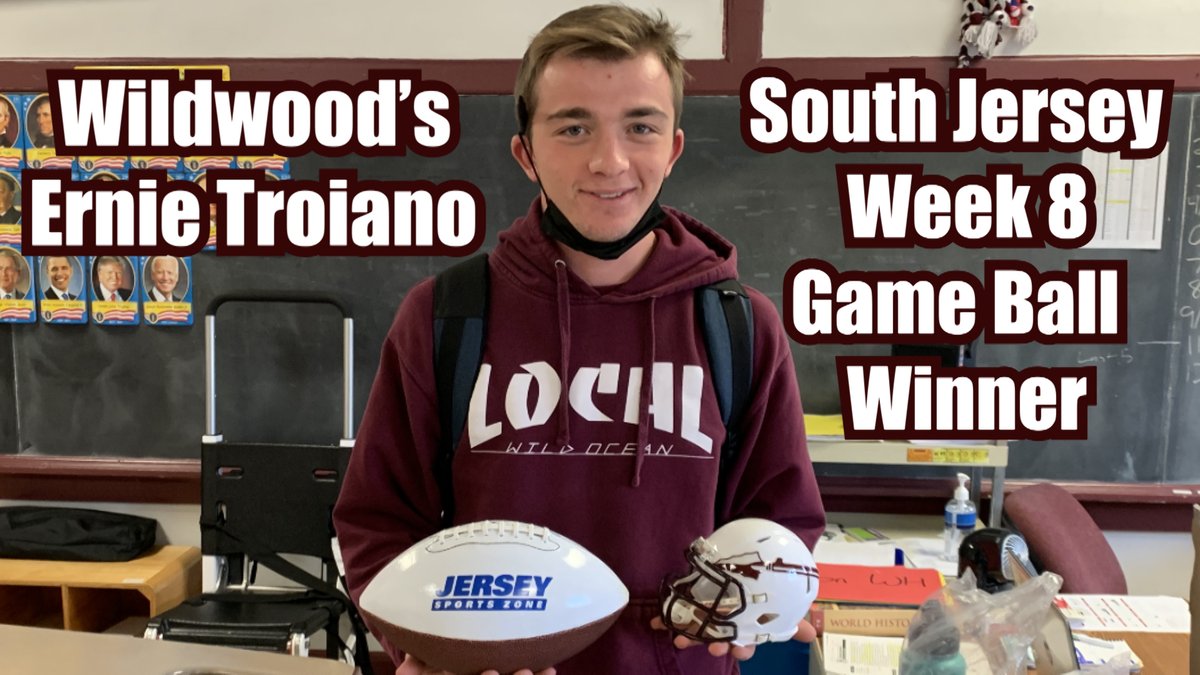 JSZ_Sports's tweet photo. 🏈 Congrats to Wildwood's Ernie Troiano IV for winning the JSZ South Jersey Week 8⃣ Game Ball for his performance against Riverside!

More HERE 👇

https://t.co/0ozeAdoCwe

@WildwoodPSD @CoachLoomisWW @ErnieT_IV https://t.co/fX3wvpS2CZ
