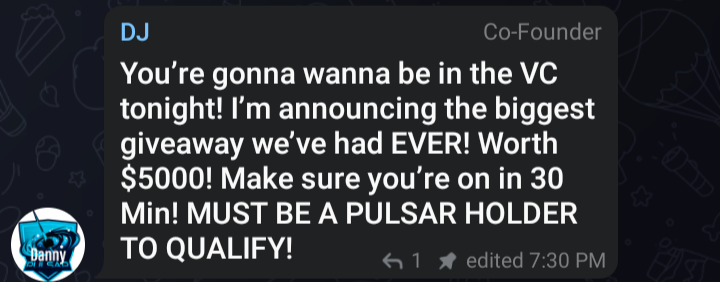 UnclaimedChild's tweet photo. #pulsartoken
Want a chance to win $5000?
Voice ama in 15 minutes. Details in pic
$Pulsar Token (Official)
https://t.co/2K0Wbe181R
#pulsar #doge #SHIB #shiba #shibainu #FLOKI https://t.co/Z23ZXAgx6C