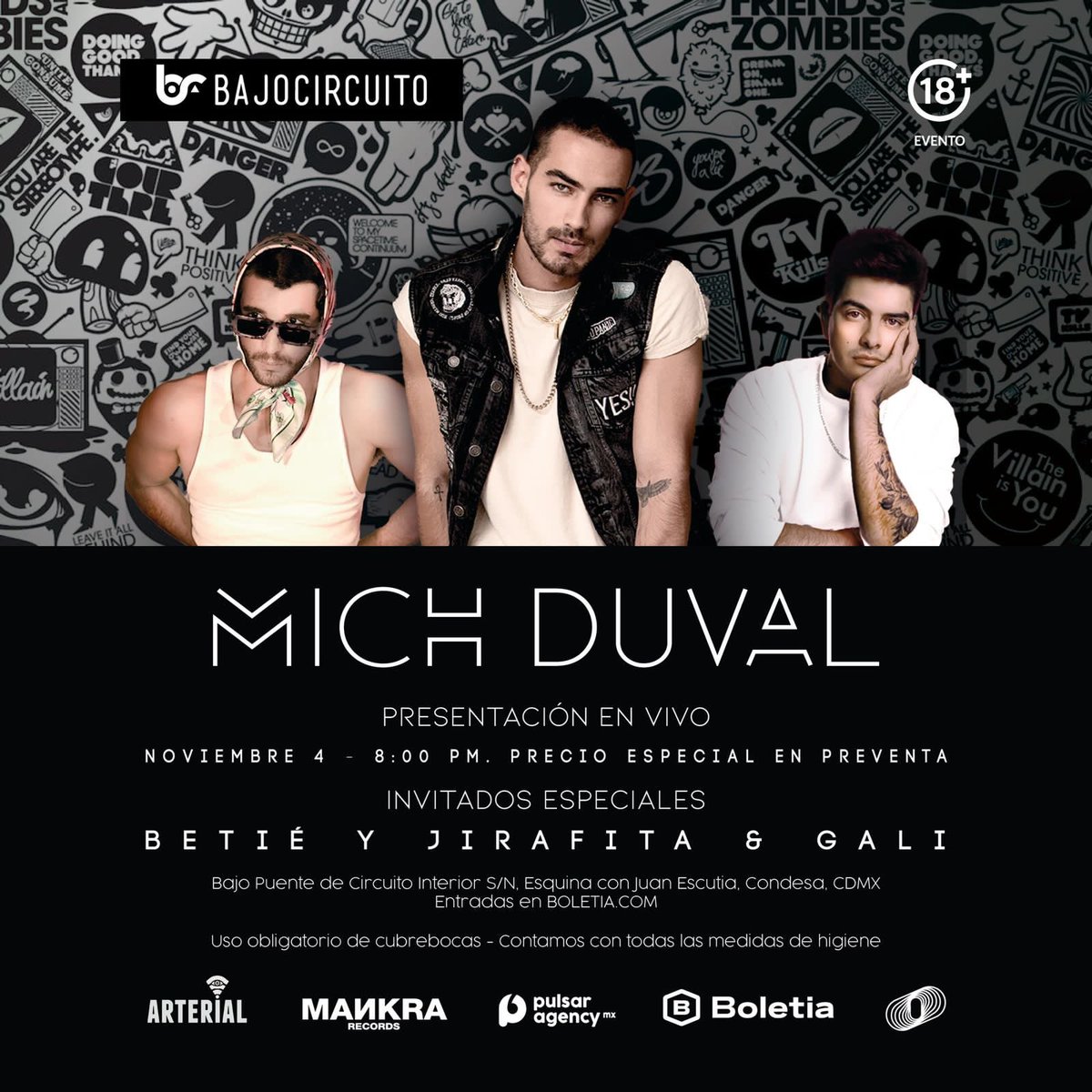 AlfredoDussauge's tweet photo. No te pierdas este 4 de Noviembre a @Michel_Duval en la #BajoCircuito en la Condesa #CompraTusBoletos https://t.co/L567MFUIYJ