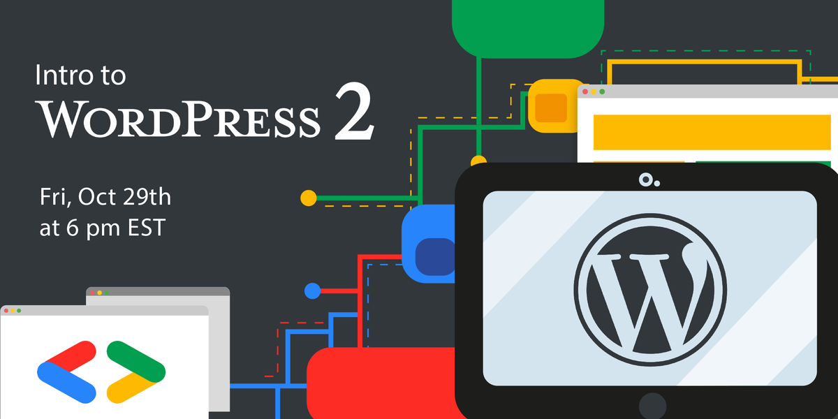 conestoga_dsc's tweet photo. Google Developer Student Club at Conestoga College is hosting Intro to WordPress this Monday ,Oct 25th at 6 PM EST. All are welcome!

RSVP here :  https://t.co/7S4zX2s4MH

#google #developer #wordpress #webdesign #conestoga https://t.co/MpFGzkJLqn