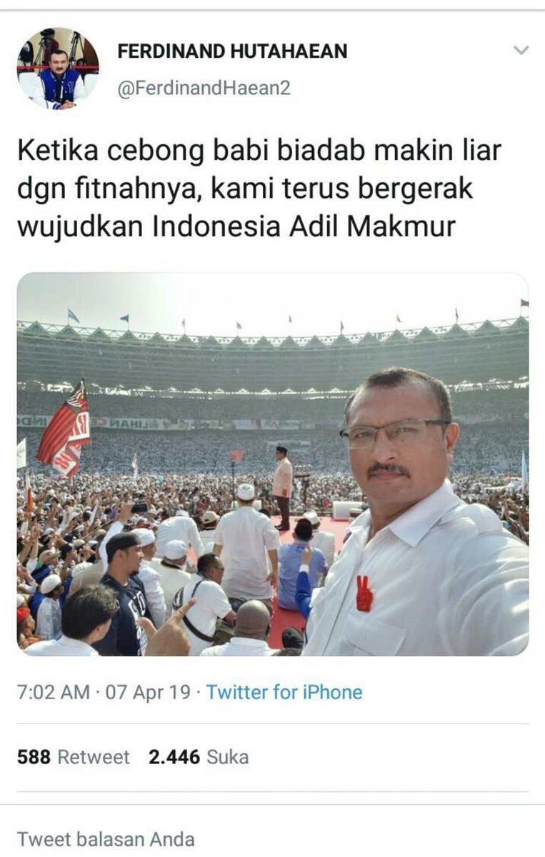 Isma_sandi's tweet photo. @FerdinandHaean3 https://t.co/UT0RgxJN4g