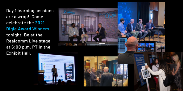 RealcommEvents's tweet photo. Come celebrate the #Realcomm21 #IBcon21 Digie Award winners at the Realcomm Live state in the Exhibit Hall at 6:00 p.m. PT!
#CRE #CorporateRealEstate https://t.co/MSGrS4m4hK