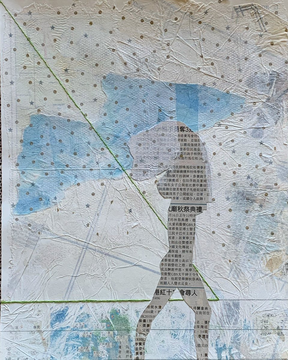 artimos1's tweet photo. "as east is from west," my work for @biennalelarnaca (13 oct ~ 26 nov) #mixedmedia #stitching #recycling #contemporaryart #contemporaryartist #pandemicart #lockdownart #politicalart #larnacabiennale #limitlesslimits #cyprusart #artevents #exhibition #internationalart https://t.co/kPdoRvaAXF