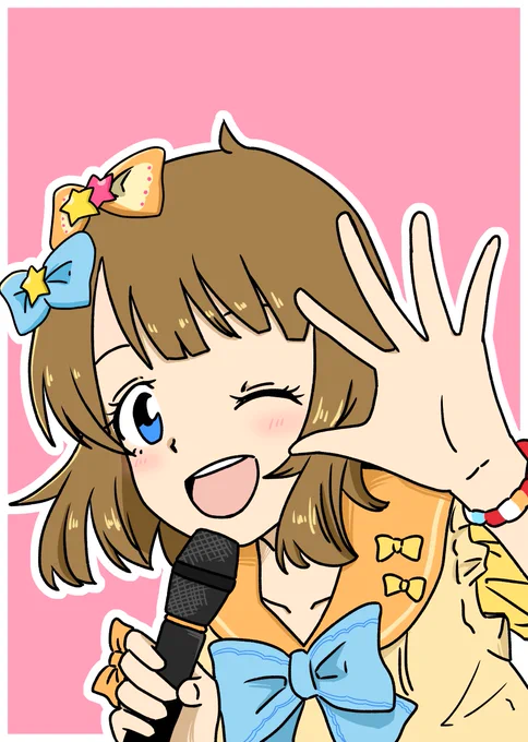 桃子描きました#周防桃子 