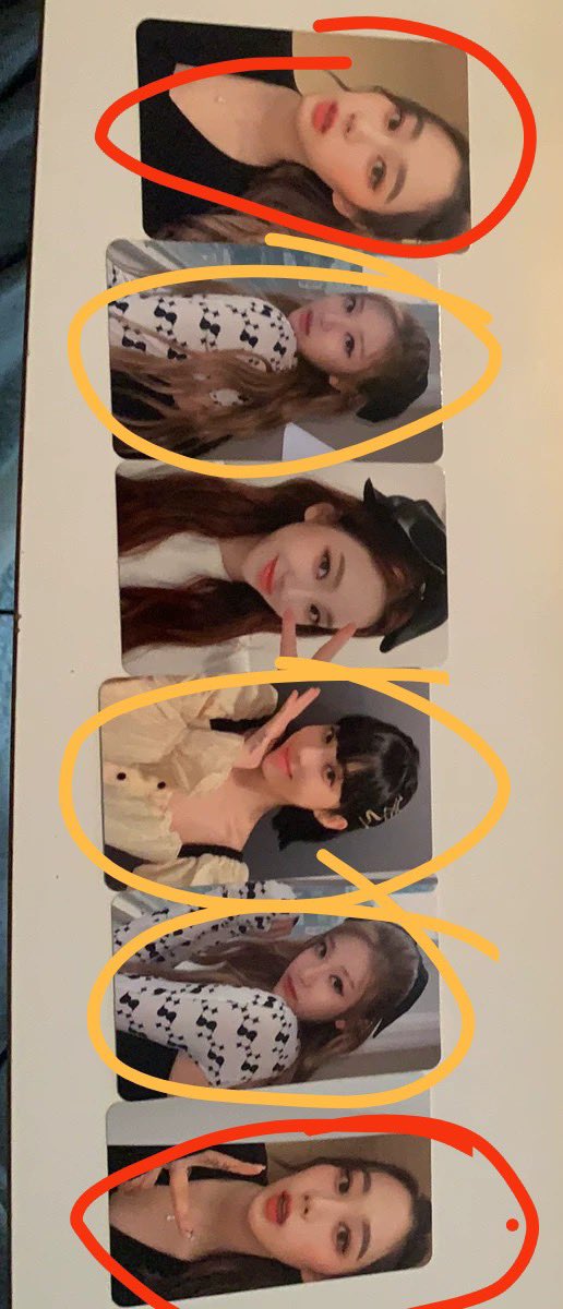 WTT Aespa savage smglobalshop POBs  have what in picture 
Red-> winter / Karina
Yellow-> Karina
Location: US 
Not selling any on pic, Dm pls!