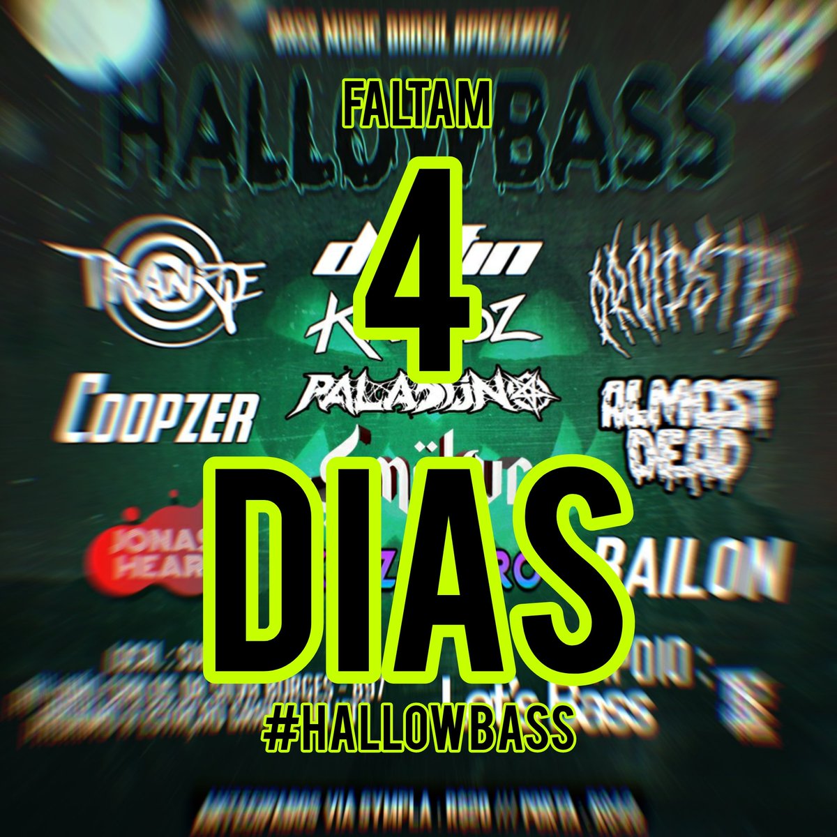 BassMusicBrasil's tweet photo. FALTAM SOMENTE #4DIAS! 🎃💣

TIME 🇧🇷
@smokvr @bailonmusic_ @BassDolfin @Coopzer1
@almostdead07 @krowdz @droidstep_808 @Paladjno @kaizonaro @KADDVH__ e + 

saiba mais: https://t.co/MMJ5C8OLFN https://t.co/reZCsFogif