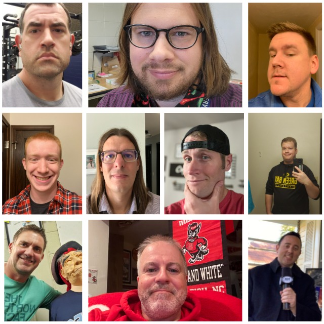 HSSDMovember's tweet photo. 23 of the 32 #HSSDMovember participants have submitted their beginning images. Stay tuned for this week's "vote" and more information on how you can help the @GivingTreeHSSD stock the shelves for the holiday season. https://t.co/xOFiR4rJb8