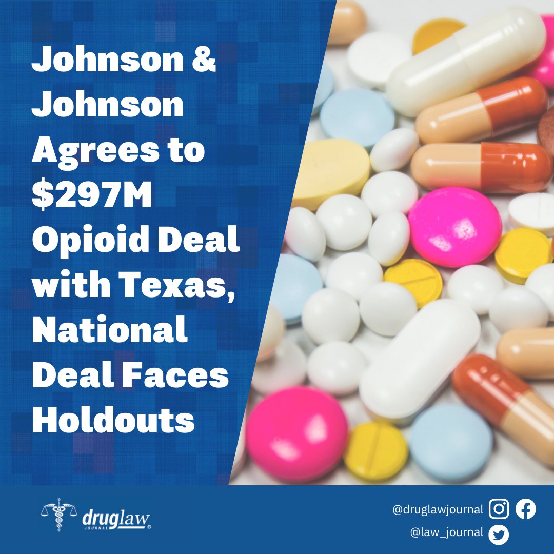 J&amp;J and the top three drug distributors previously agreed to a national opioid settlement for 26 billion dollars. However, because that deal is not yet finalized, the pharmacy company is moving forward with a separate deal in Texas. For more info, visit bit.ly/3mw4vUy.