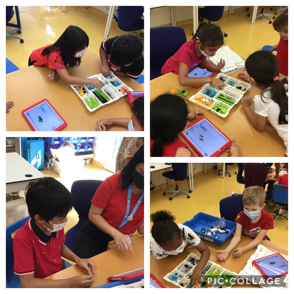 Year2_WEK's tweet photo. WeDo LEGO. We are having so much fun building our Milos #Coding #LimitlessLearning #WeDoLego https://t.co/HfhUciwdVt