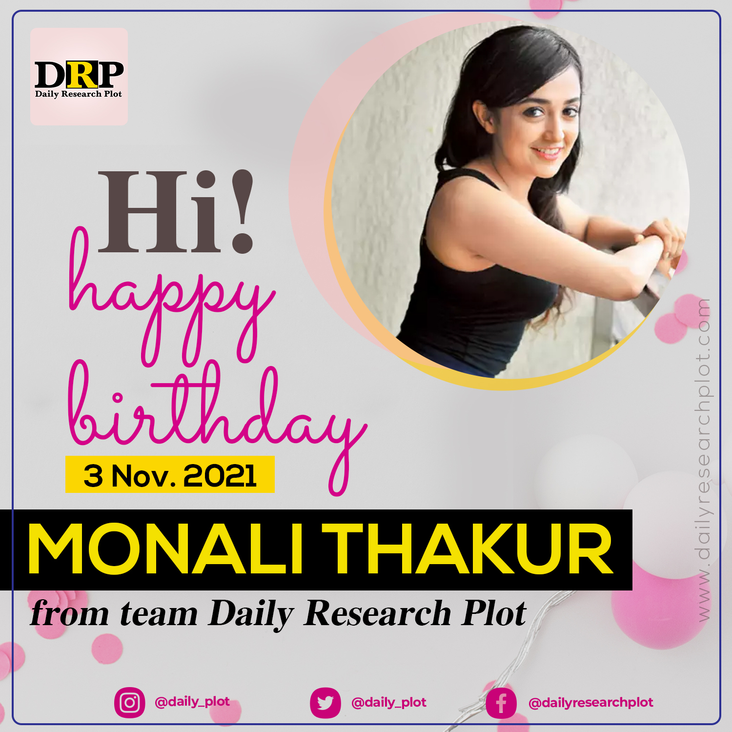 Happy Birthday!
Monali Thakur    