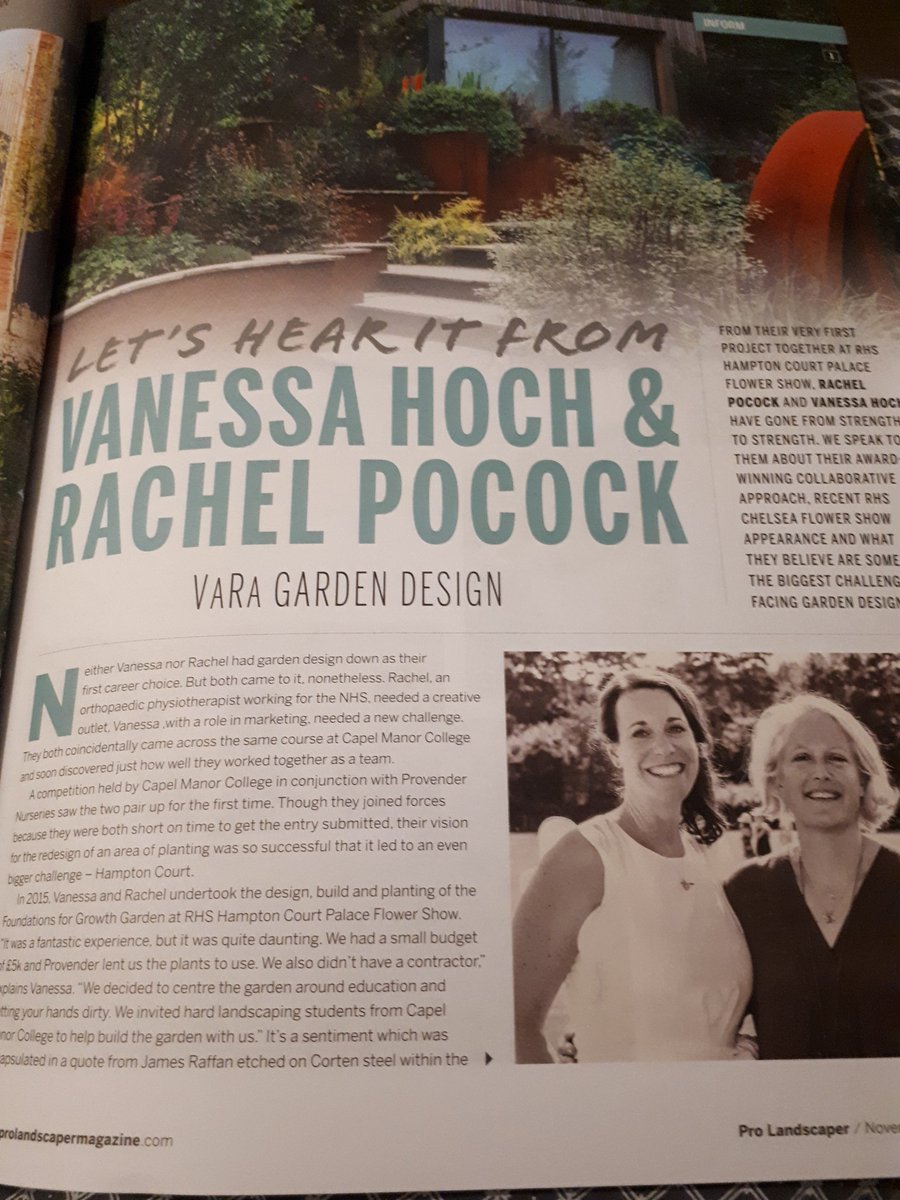 ProvenderTweets's tweet photo. What a fantastic article about @varagarden in @ProLandscaperUK These ladies are doing fabulous work. They are a pleasure https://t.co/8SkywMinIO