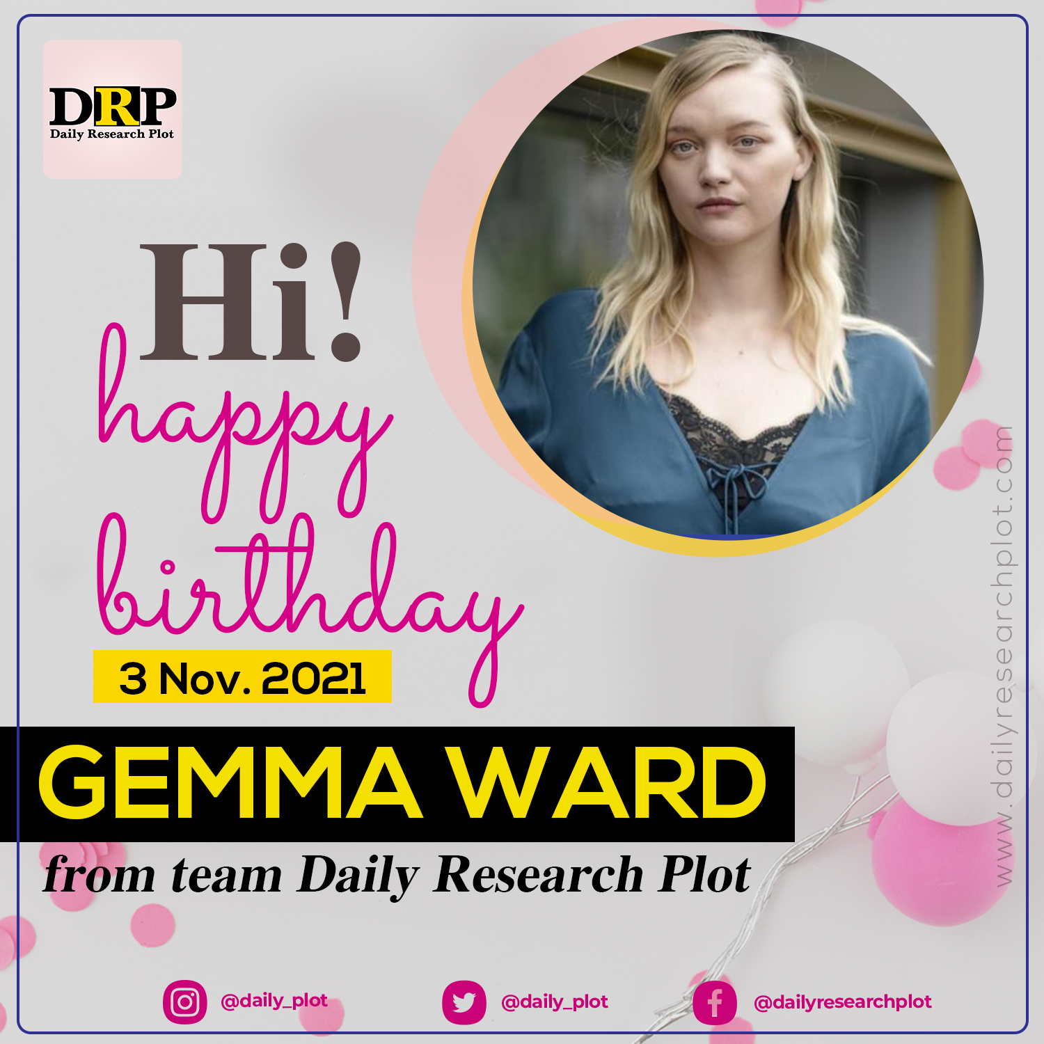 Happy Birthday!
Gemma Ward 