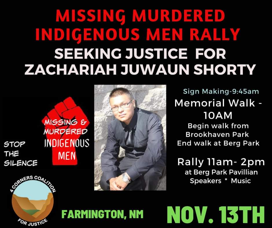 NNMPU1's tweet photo. IF YOU'RE IN THE AREA PLEASE JOIN THE WALK. ♥️
Farmington, NM #JusticeForZachariahJuwaunShorty https://t.co/woZCBbxLhL