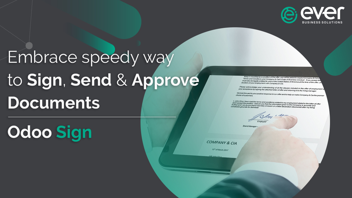 EverBSolutions's tweet image. #Odoo sign is one of the best methods to get the approval and signature of the documents without wasting much time on sending follow-up emails by tracking the documents. 
Read more: bit.ly/3mEbgni

#OdooSign #Odoo15 #OdooPartner