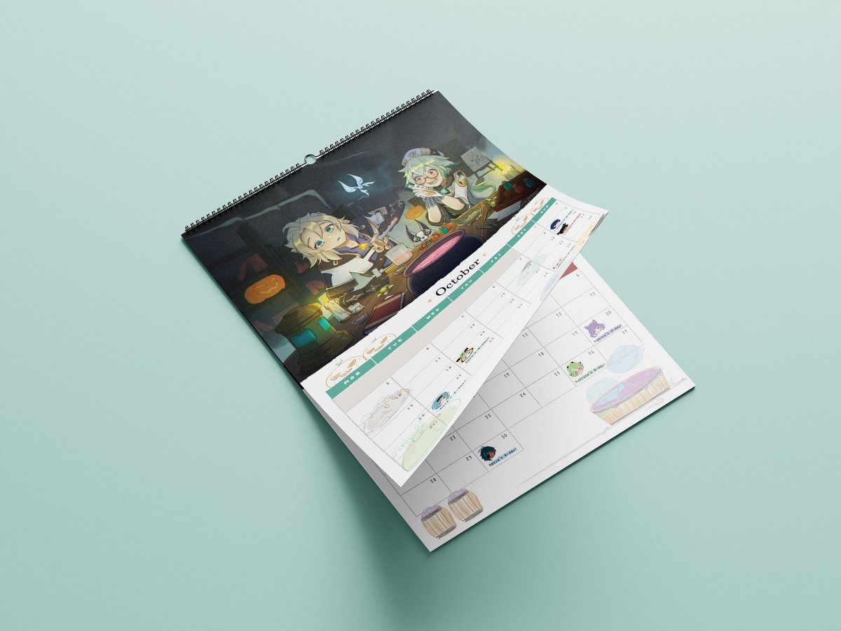daysofteyvat's tweet photo. ✨Days of Teyvat Calendar is 2 sided, with the full art print at the back. So you can put up these gorgeous artworks on your wall when the month is finished.✨
📬Pre-orders are ongoing at https://t.co/8H1DpsslKf
#genshimimpact #daysofteyvat #genshinimpactcalendar #calendar https://t.co/zpQeUBDdci