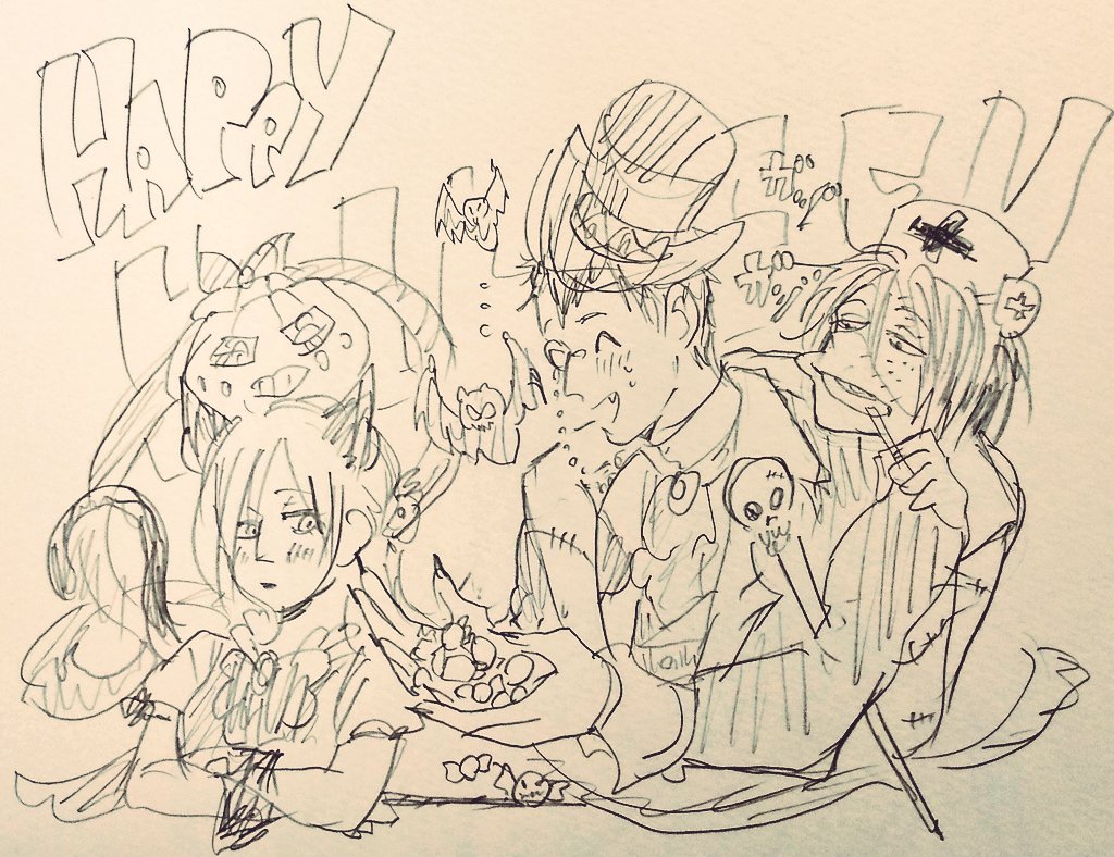 過去のと合わせた
ハロウィーン落書き集🎃

今日描いたやつが一番きたねぇのどうして。 