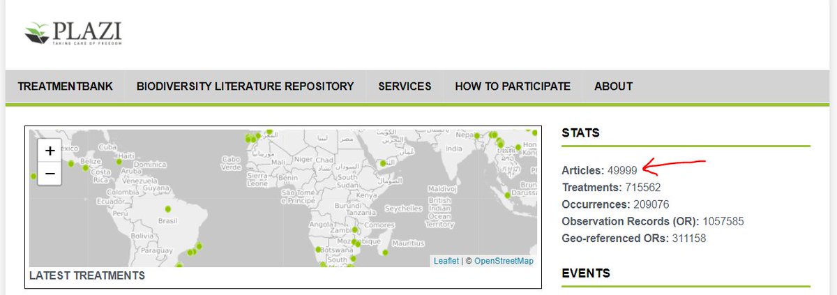 plazi_ch's tweet photo. Great day today: we are reaching the milestone 50,000 articles liberated from the #pdfprison https://t.co/WEcU1crixd which adds to the 625K #taxontreatment, 199K sp.nov., 376K figures on @biolitrepo #FAIR and #openaccess and 36K datasets in #gbif. @ArcadiaFund https://t.co/9iD6L1Nr8n