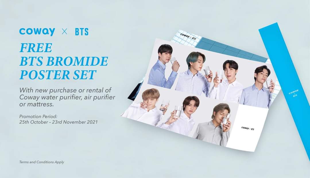 MrFazlin's tweet photo. KHAS UNTUK ARMY BTS ‼️💜 

Dan sekarang ada promosi khas ! Special untuk penggemar BTS 💜 Dengan setiap pembelian produk dari Coway . Penapis Air , Udara atau Tilam. Korang boleh dapat satu 'bromide' dari BTS SPECIAL EDITION COWAYxBTS 😍💜💙 

https://t.co/KYvXzImPbi https://t.co/duSjqlqJiY