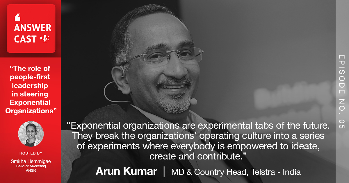 ansrglobal's tweet photo. In the latest episode of #AnswerCast, @ntarunkumar, MD & Country Head, @Telstra India discuss how exponential organizations and people-first leadership are going to define the next decade. https://t.co/m1Ox8k10eN
🎙️#PodcastSeries hosted by @smithahs https://t.co/WMV7LztyJX
