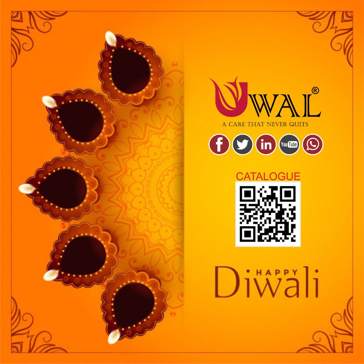 UwalHealthcare's tweet photo. Light a lamp of love. Blast a chain of sorrow. Shoot a rocket of prosperity. Fire a flowerpot of happiness. Wish you and your family a sparkling Diwali.

#uwal #healthcare #astra #indo #pharma #india #pharmaceutical #festival #festiveseason #madeinindia #happydiwali2021 https://t.co/qOtQW3KjoJ