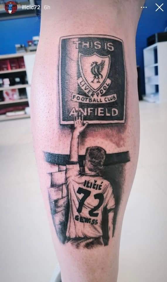 Zidlfc_'s tweet photo. Atalanta's Josip Ilicic has this #Liverpool tattoo on his calf.. 😍
#LFC #UCL #MUNATA #awlive #LIVATM https://t.co/obCNvnFiJE