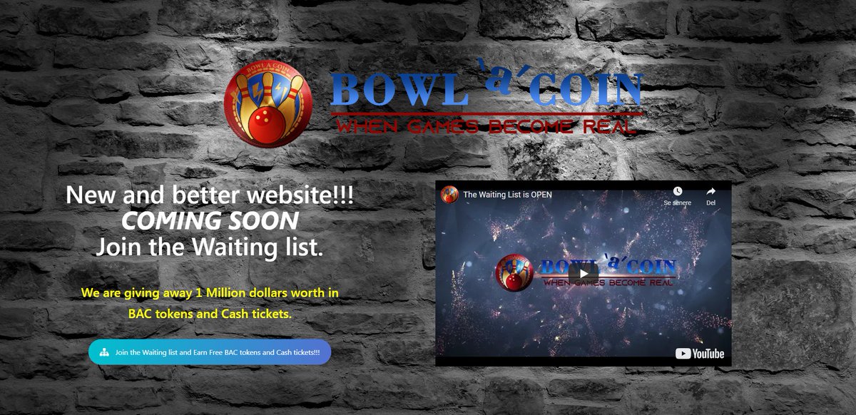 We are giving away 1 million away worth in BAC tokens, join the waiting list...
Secure your position in the pre-sale and Whitelist sale.
with 350% VIP Staking option.
Join now bowlacoin.com

#bowlacoin #Airdrop #POSsystem #CryptoWallet  #NFTcollections