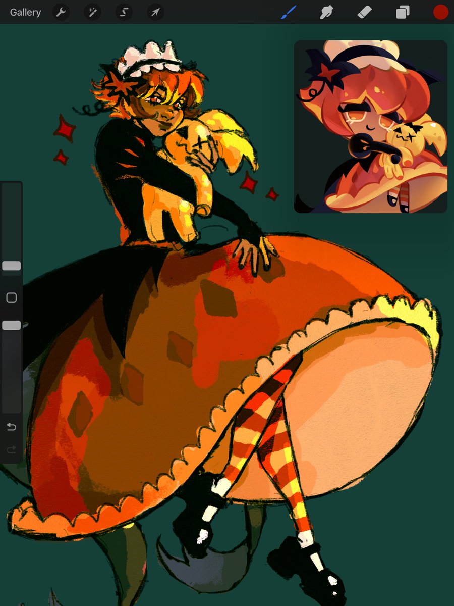 bunmellos's tweet photo. 110221

pumpkin pie cookie!! #cookierun https://t.co/RAKUHg9VjL
