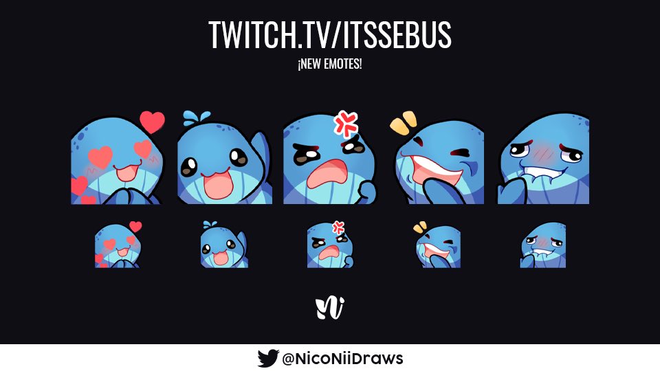 SirPsychx's tweet photo. Ya tenemos nuevos emotes! Muchas gracias por el trabajo @NicoNiiDraws 🔥🐳 https://t.co/SCQOjcJE3g