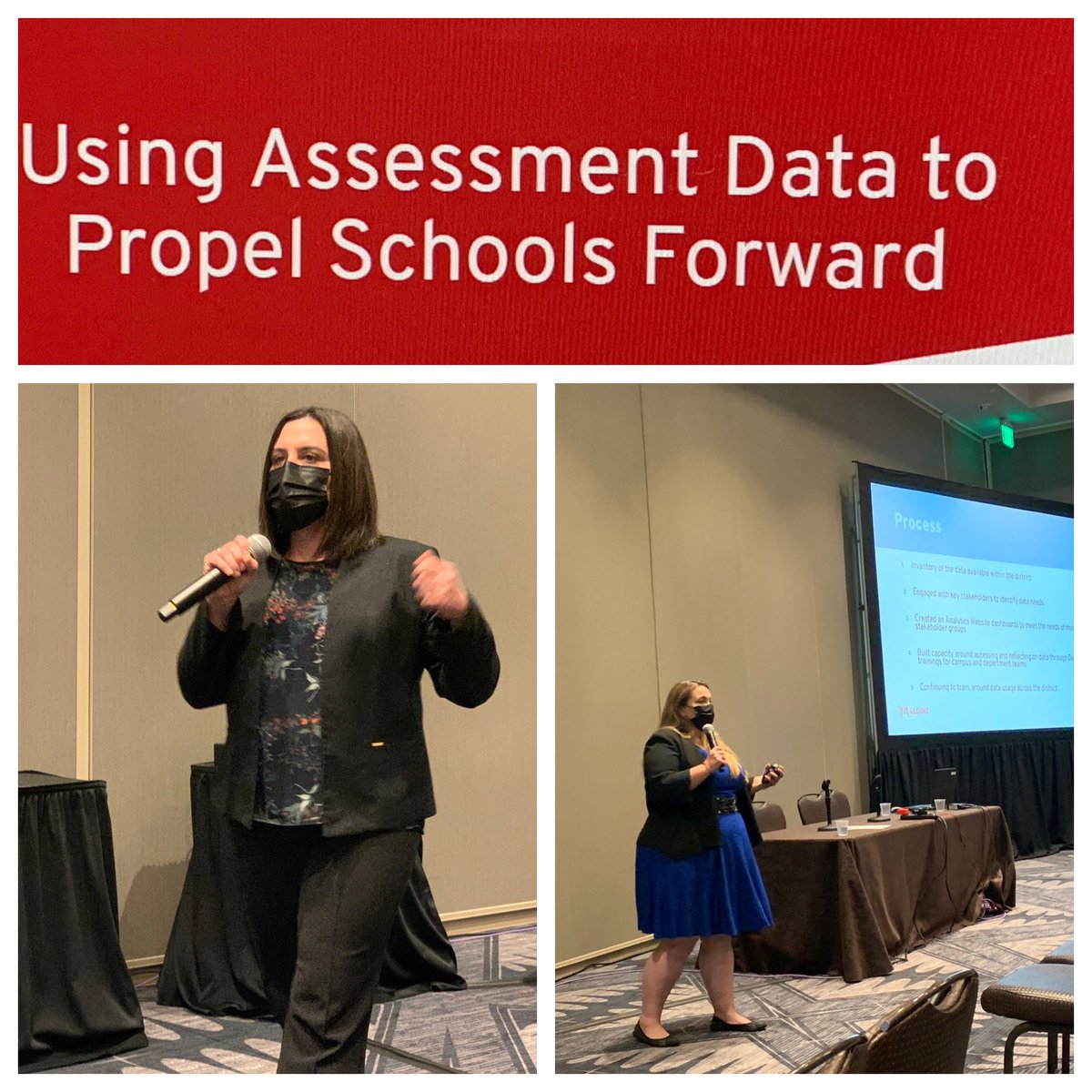 AISD_SA's tweet photo. SIA Department Chief @DRodAldine and Dr. Sara Jones continued with presentations today as they guided the 2021 Texas Assessment Conference attendees through how Aldine uses assessment data to propel schools forward! #AldineForward #TAC2021 @RachelJHaller @drgoffney @AldineISD https://t.co/iA8gc4hK2X