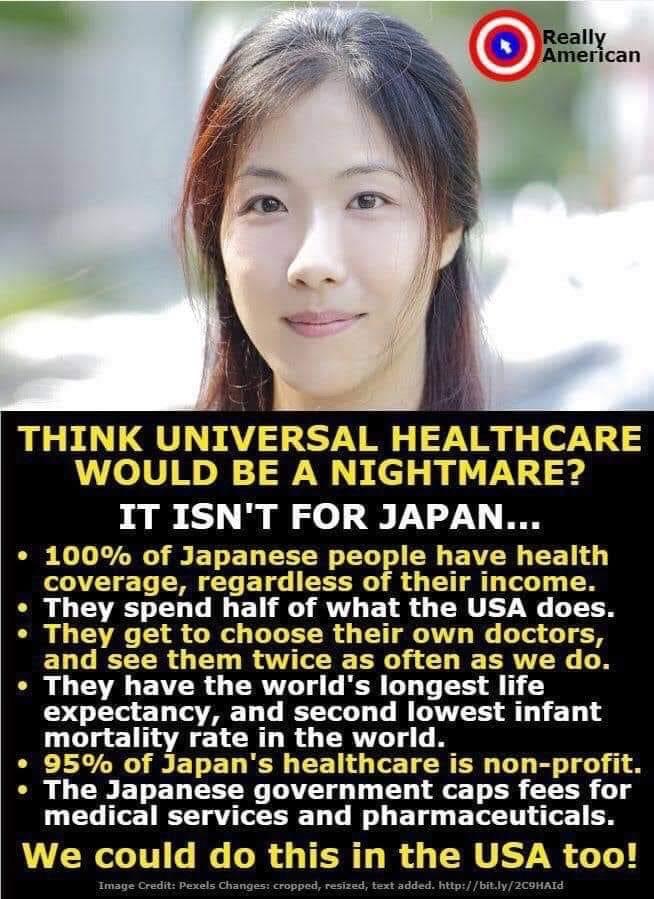 mHealthTalk's tweet photo. Think #UniversalHealthcare would be nightmare? It isn’t in Japan. 

https://t.co/o7HJuISp59 #ExceptionalHealthcare #healthcare #HealthCareForAll https://t.co/hlJWFbLeYm