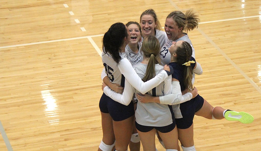 CSM_Flames's tweet photo. Volleyball: Flames finish second in GPAC standings with win over Lancers
 - https://t.co/zHgSvOrV7q https://t.co/NvLlV3VflQ