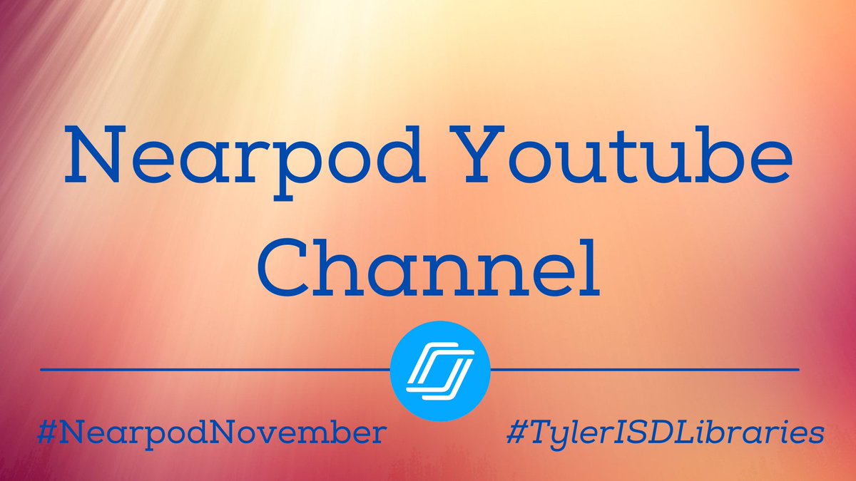 8AngelaGregory's tweet photo. Have you checked out the @nearpod @YouTube Channel? It’s a huge game changer!  #NearpodNovember #TylerISDLibraries @RiceTylerISD @WoodsTylerISD 

https://t.co/Ok7RYYiY56 https://t.co/B58Hv048Uu