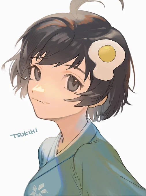 阿良々木月火 #リプ来たキャラの顔だけ描く 