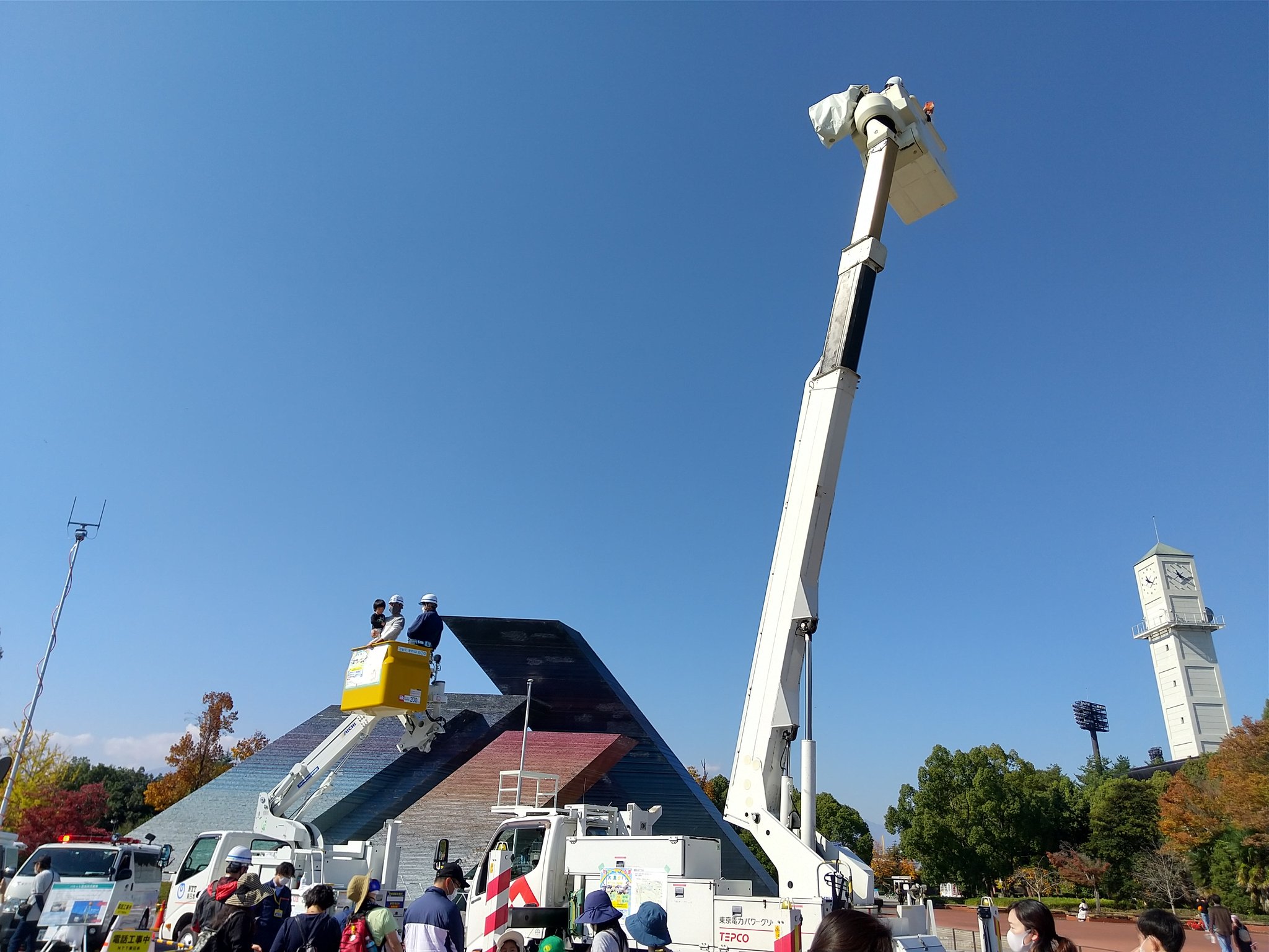 ヴァンフォーレ甲府 防災啓発イベント はたらく車も来場 緊急車両展示や高所作業車に乗りながら 防災知識を高めましょう Vfk Ntt東日本 東京ガス山梨 Nttドコモ山梨 東京電力pg T Co 9syxx6ps32 Twitter
