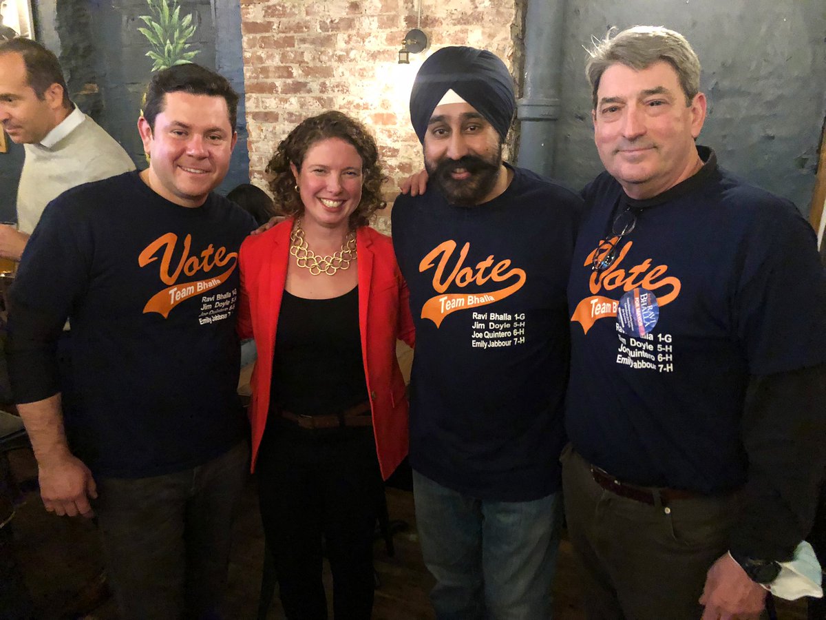 RaviBhalla's tweet photo. Thank you, Hoboken! What an incredible team! #fourmoreyears https://t.co/U6GpqMrYa0