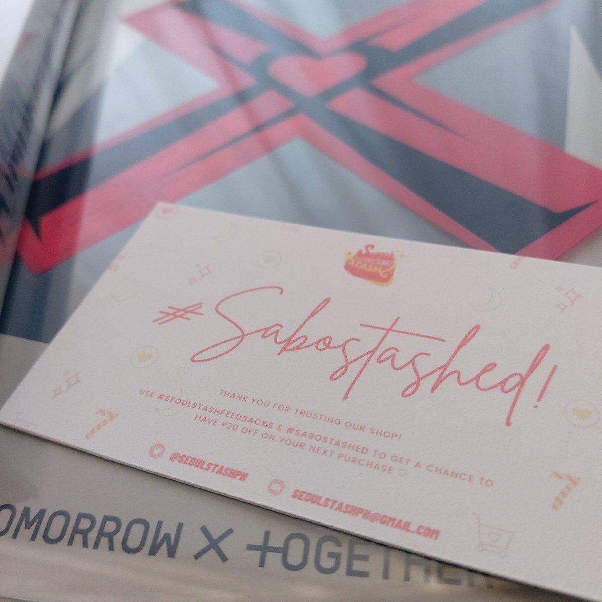 hooninscart's tweet photo. ꒰ 💌 | #hooninmails ꒱

hi, @SeoulStashPH my foe album arrived safely po ! thank u sm for the smooth transaction and for being accommodating po. i also love the freebies &amp; ur packaging, super cute >< highly recommend this shop !! 🤍

#SeoulStashFeedbacks #Sabostashed https://t.co/F5PP4jt8dM