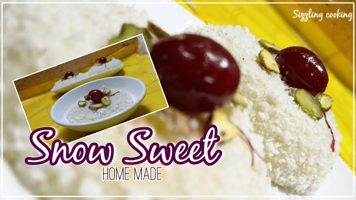 Coming 5th November video out now stay tune 
YouTube - sizzling cooking 
Milk snow sweet 

Happy diwali to all 

#milksweet 
#snowsweet 
#simplyrecipe
#sweet
#cook
#diwalisweet