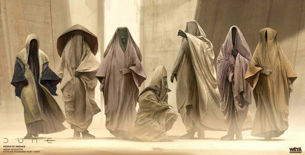 artfromfilm's tweet photo. People of Arrakis costume design.
---------
Dune (2021) Concept Art
Artist: Adam J. Middleton (https://t.co/aItAgzNUuq)

#Dune #DuneMovie  #ConceptArt 

https://t.co/LJzgqciFcb https://t.co/Bl6UqtA9WU