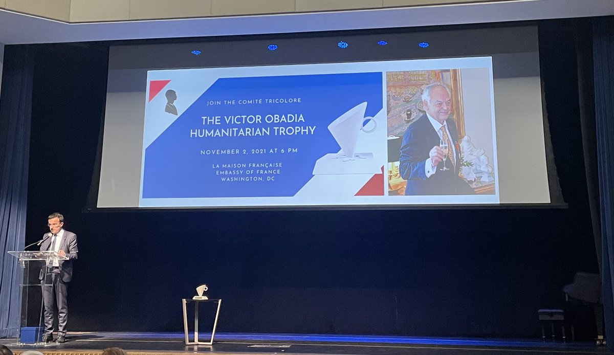 odileprevotusa's tweet photo. Moving event tonight in memory of #VictorObadia organized by the ⁦@ComiteTricolore in #WashingtonDC ⁦in presence of French Consul ⁩ ⁦⁦@fpenguilly⁩ and victor’s family and friends 🏅🏆 https://t.co/IP4yzEzqKb