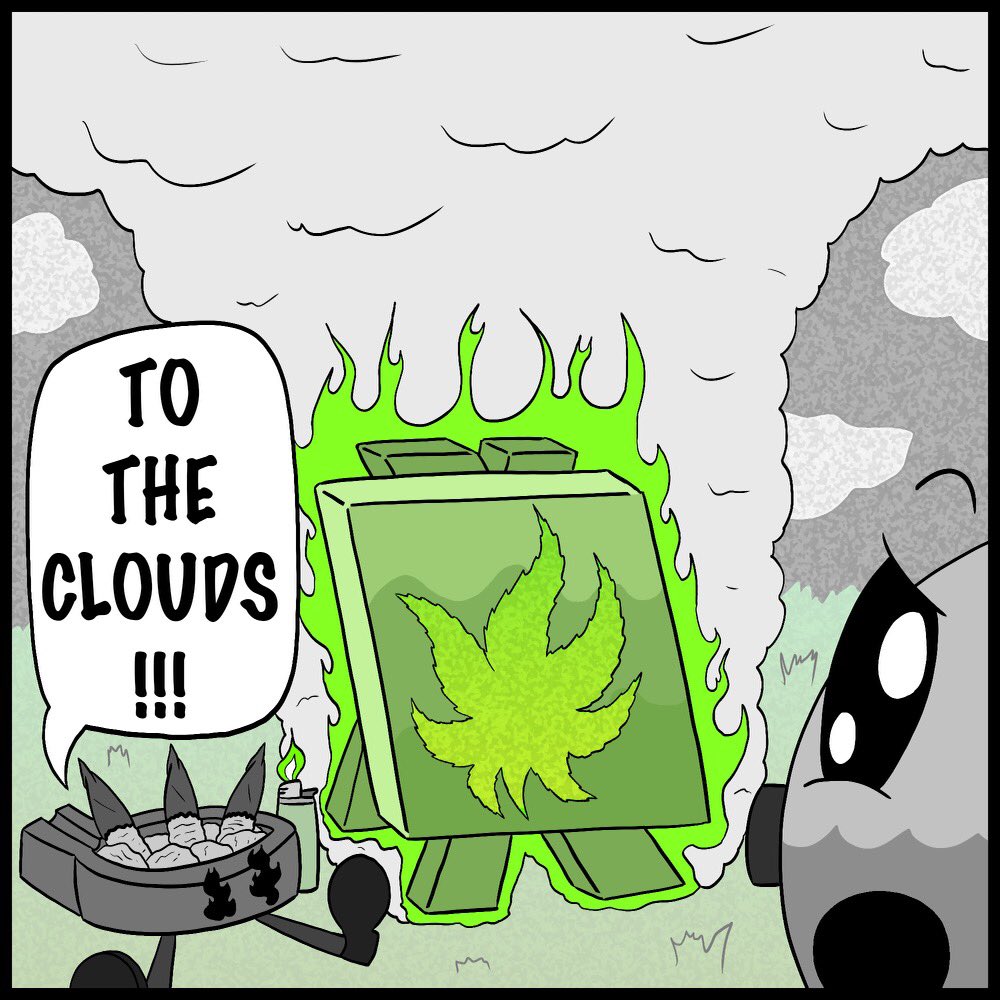Toonbuds1's tweet photo. Where thereโs smoke, thereโs fire art ๐ฅ #toonbudstray #artist #brand #adultcartoon #boston #ogcharacters #creativity #art #cartoonist #webcomic #comic https://t.co/HwtF7mLmRq