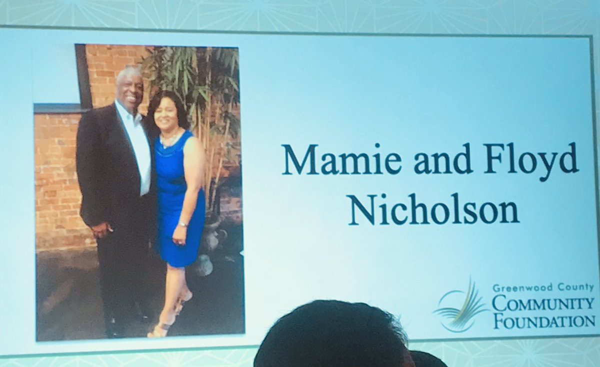 Well deserved honor to former #SenatorFloydNicholson &amp;Mamie today in <a href="/GreenwoodCitySC/">City of Greenwood SC</a> .  <a href="/DukeEnergy/">Duke Energy</a> proud to be a part of an exciting evening.   #GivingCommunity. #philanthropy