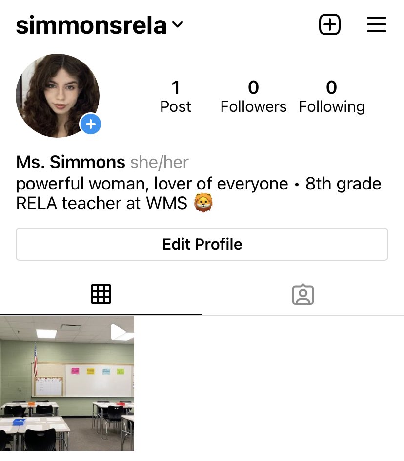 I made a teacher Instagram! @/simmonsrela