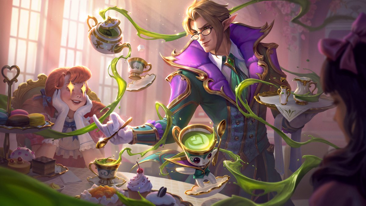 リーグ オブ レジェンド Pbeスキンプレビュー カフェキューティーズ アニー バード シヴィア ソラカ ブラッドミア グウェン T Co Hakusd4sdg Twitter